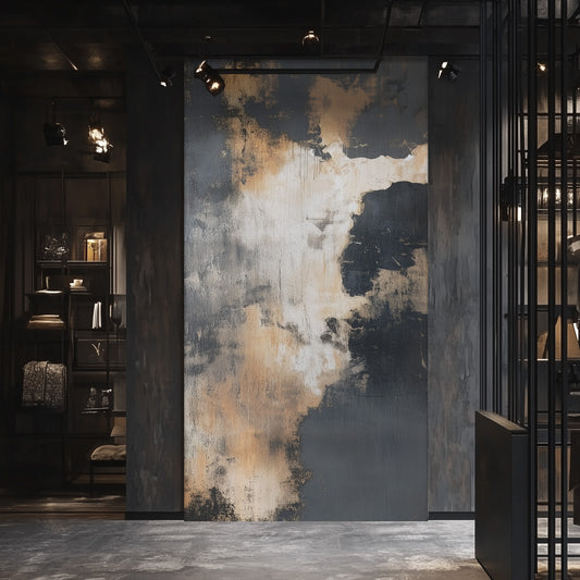 Aged Steel Industrial Wallpaper Mural