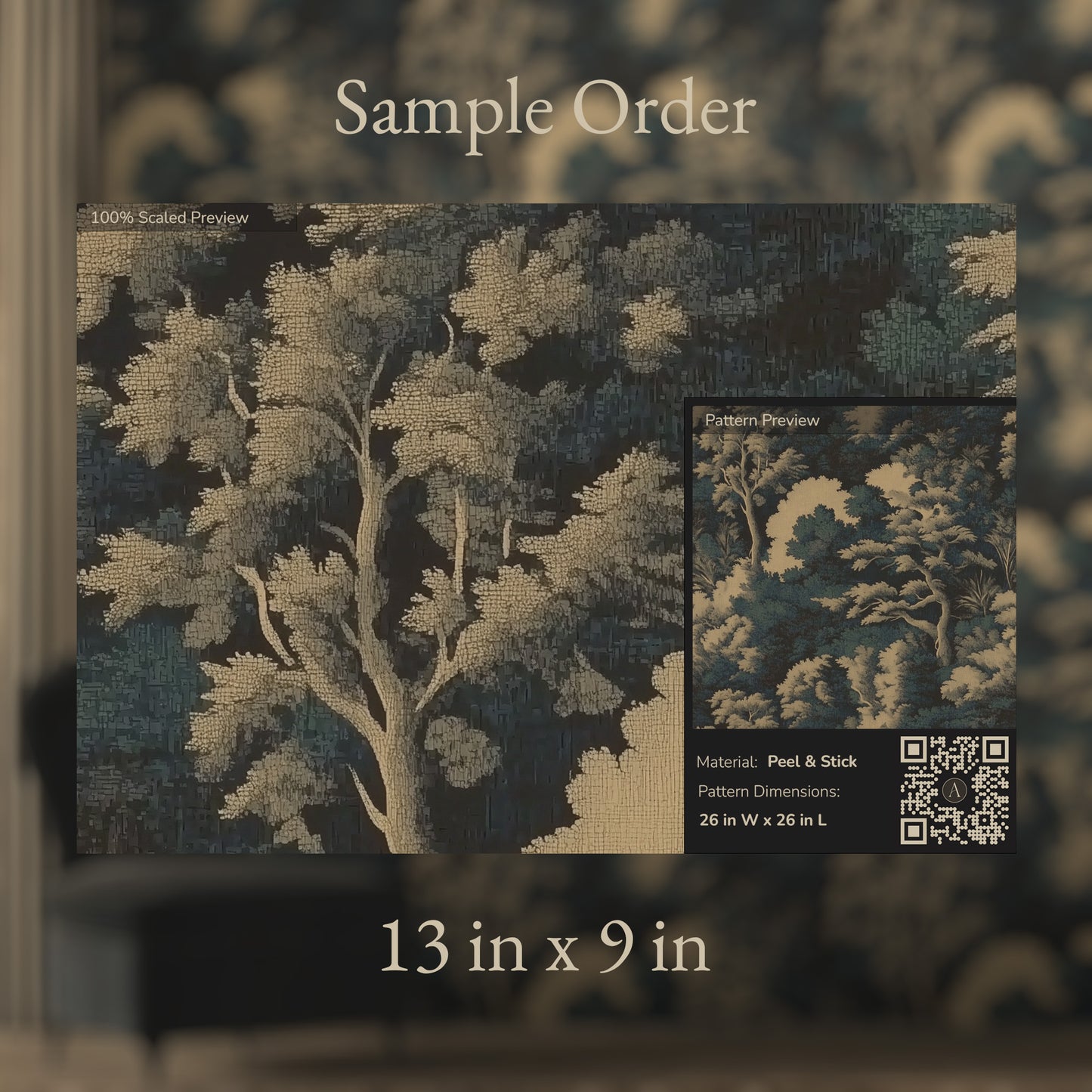 Enchanted Woodland Japandi Floral Wallpaper