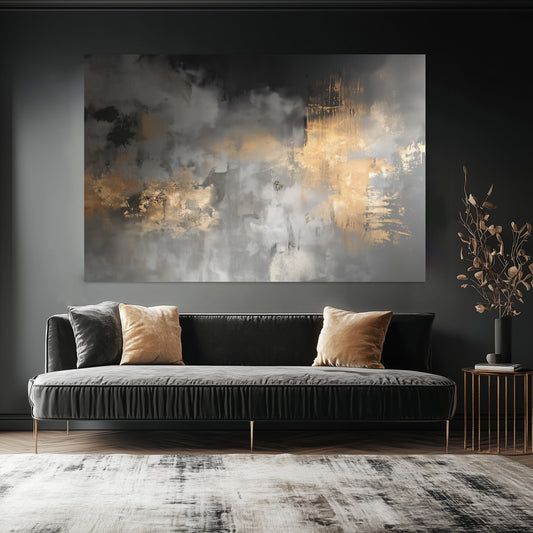 Smoke and Gold Canvas Print
