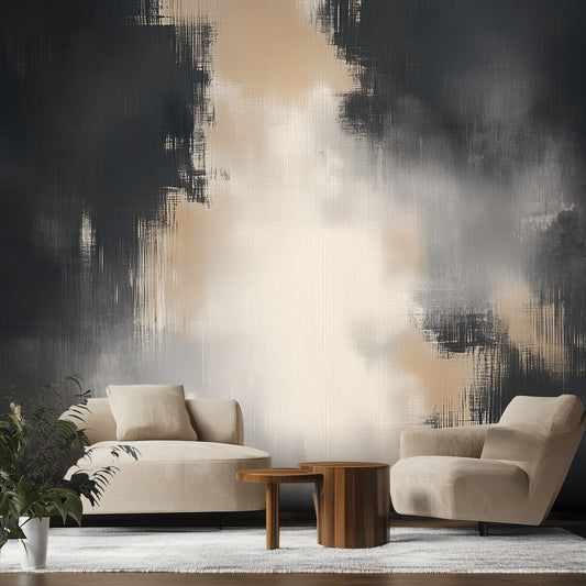 Smudged Silence Industrial Wallpaper Mural
