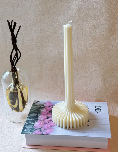 Elegant Latern Pillar Soy Wax Sculpture Candle