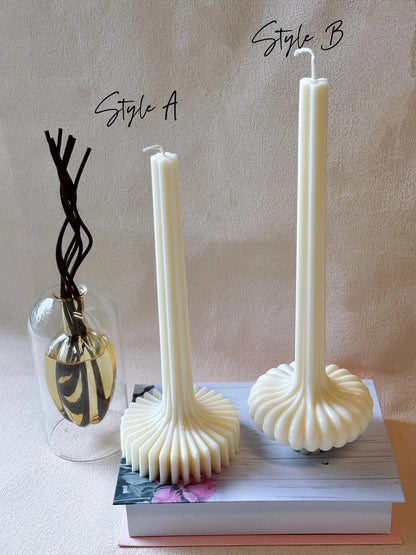 Elegant Latern Pillar Soy Wax Sculpture Candle