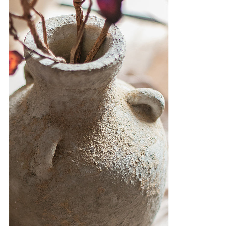 Pottery Stoneware Vase Zen Style Pottery for Dried Flowers