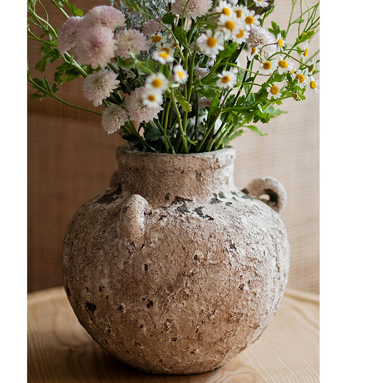 Pottery Stoneware Vase Zen Style Pottery for Dried Flowers