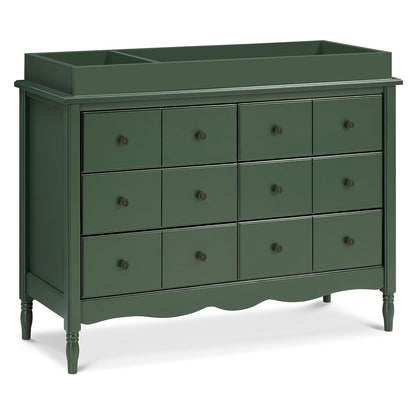 Liberty 6-Drawer Dresser in Forest Green with Knobs