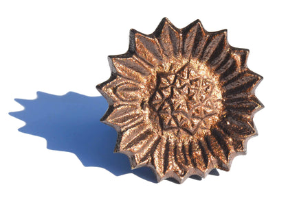 Vibhsa Sunflower Antique Napkin Rings Set of 4