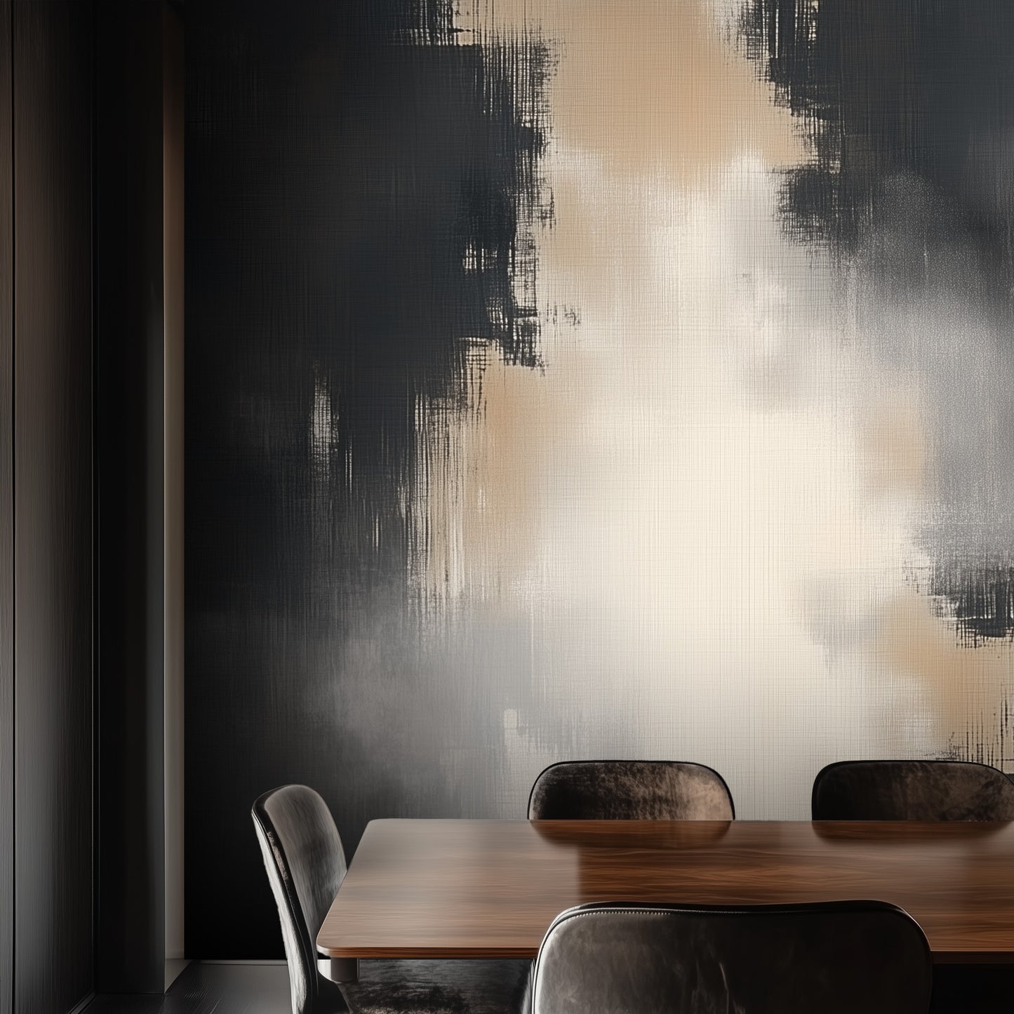 Smudged Silence Industrial Wallpaper Mural